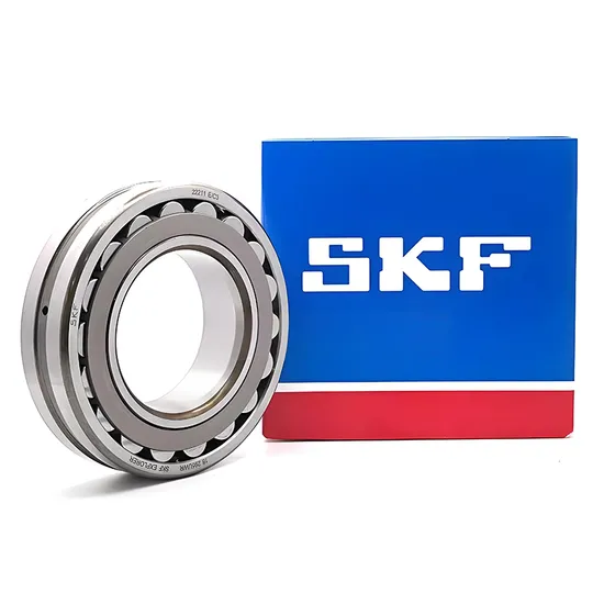 Self-Aligning Roller Bearing SKF 22211E/C3 55x100x25mm Open Type Steel Cage for Industrial Machinery