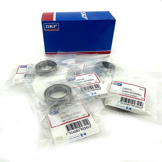 Double Rubber Sealed SKF 61804-2RS1 Deep Groove Ball Bearing 20x32x7mm for Industrial Use