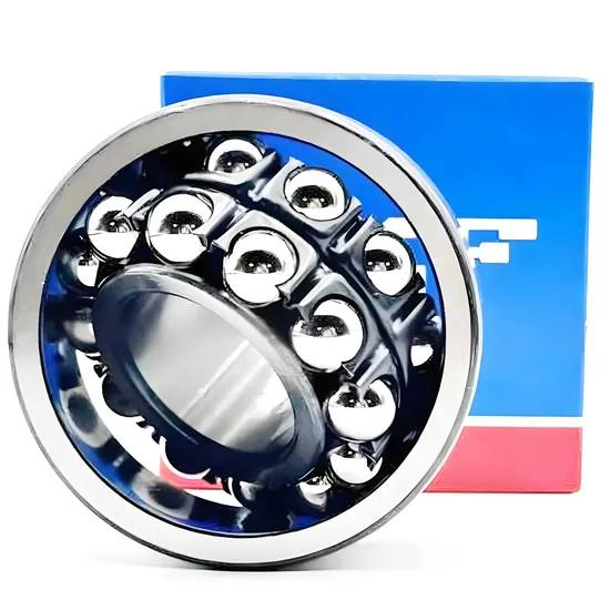 Self Aligning Ball Bearing 1200TNI for Low-Noise Motors with Steel/Brass Cage - 10x30x9mm - Image 4